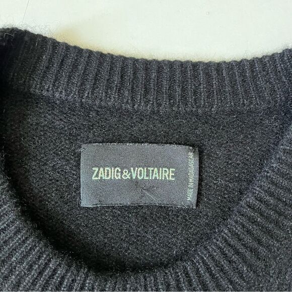 Zadig & Voltaire Cashmere Markus Stars Sweater XS - Picture 7 of 13
